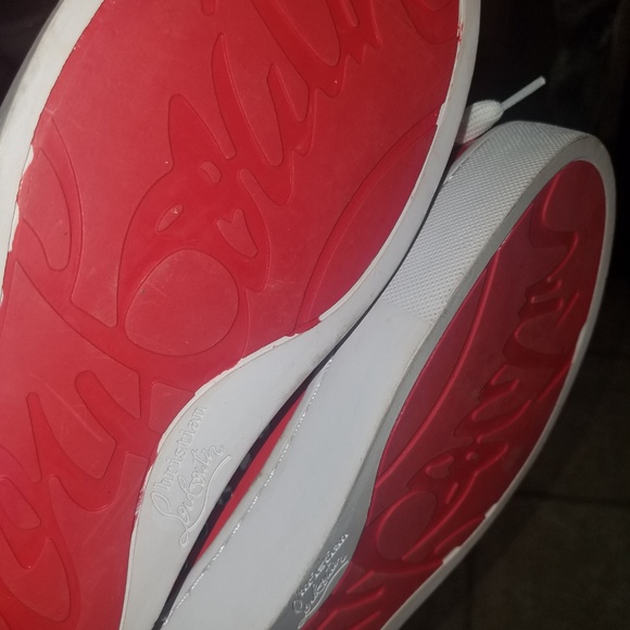 Christian Louboutin Louis Silver Spikes High Tops - Picture 3 of 4